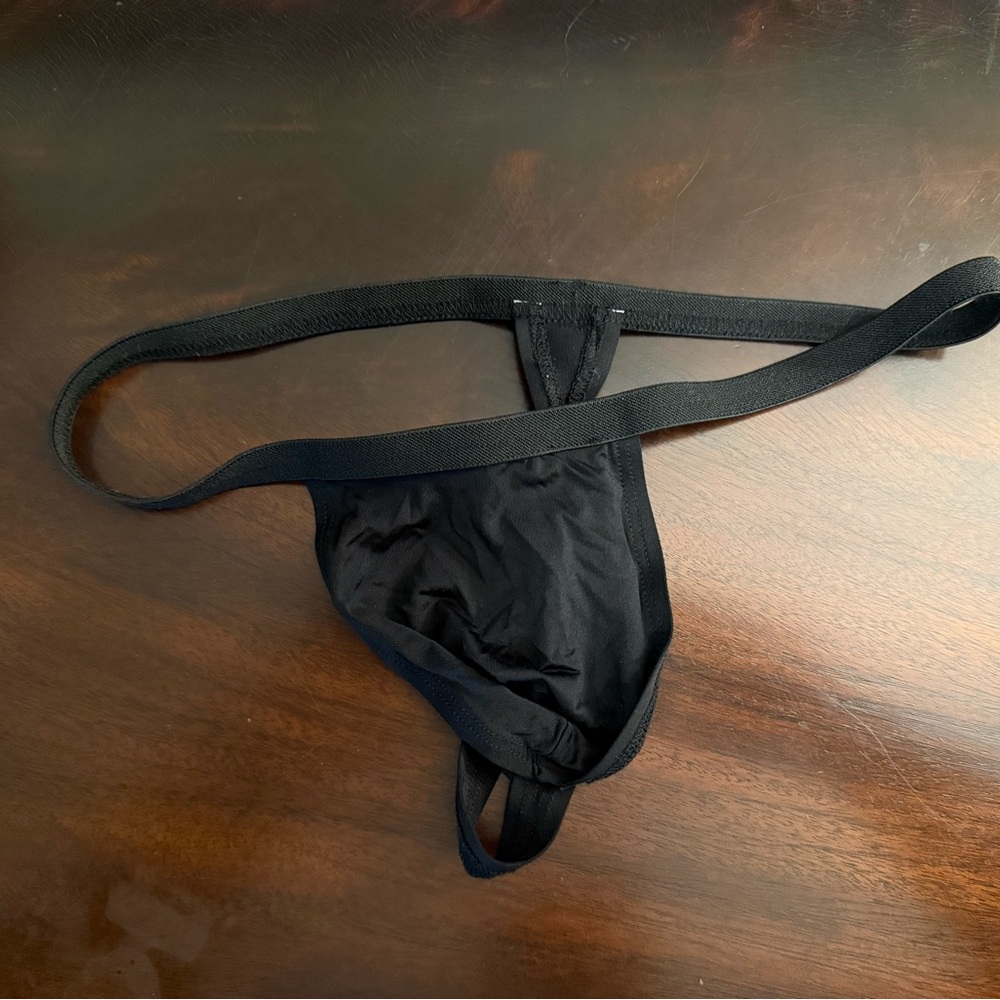 Men's Black Thong
